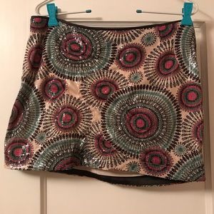 Sequin mini skirt